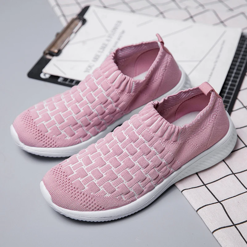 NIKEZI/Размеры 35-42 Женские Классические Легкие сетчатые Лоферы без шнуровки