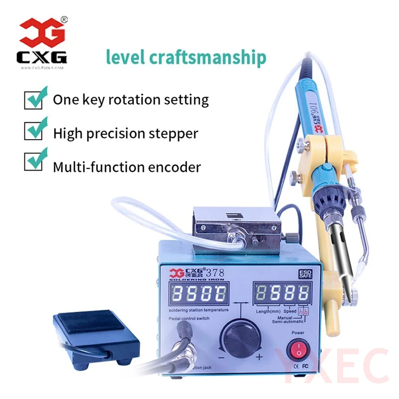 CXG 378 80 Вт автоматическая паяльная машина/машина для подачи олова/набор паяльных