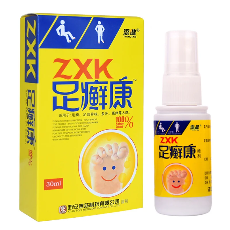 Травяной Противогрибковый спрей для ног Athlete искусственный против зуда пота