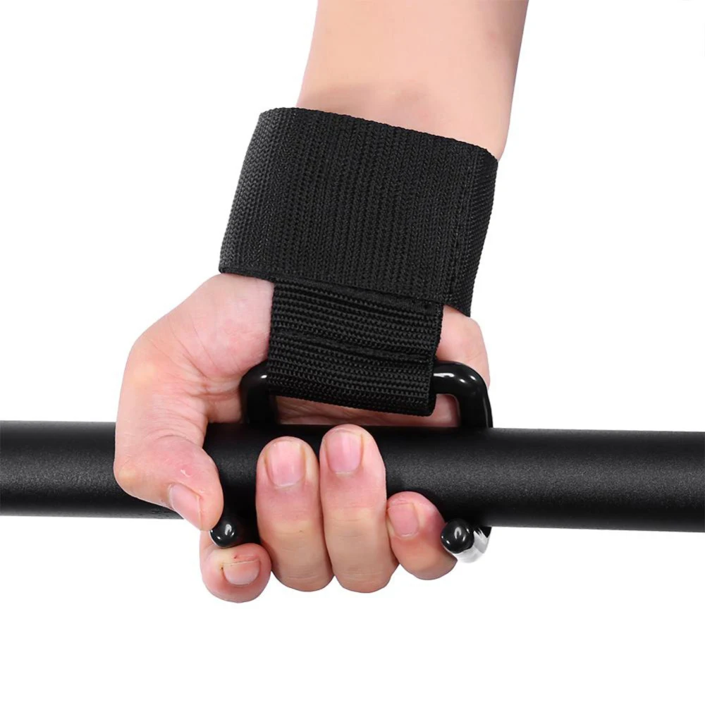 Wrist Support Protection Black Training Bandage Straps Hook Gym Grips Supports Posture Corrector | Красота и здоровье