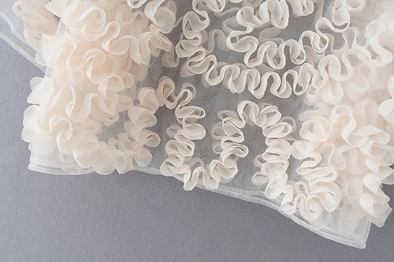 Для женщин барокко абстрактный Рельеф Украшения повседневные женские блузки