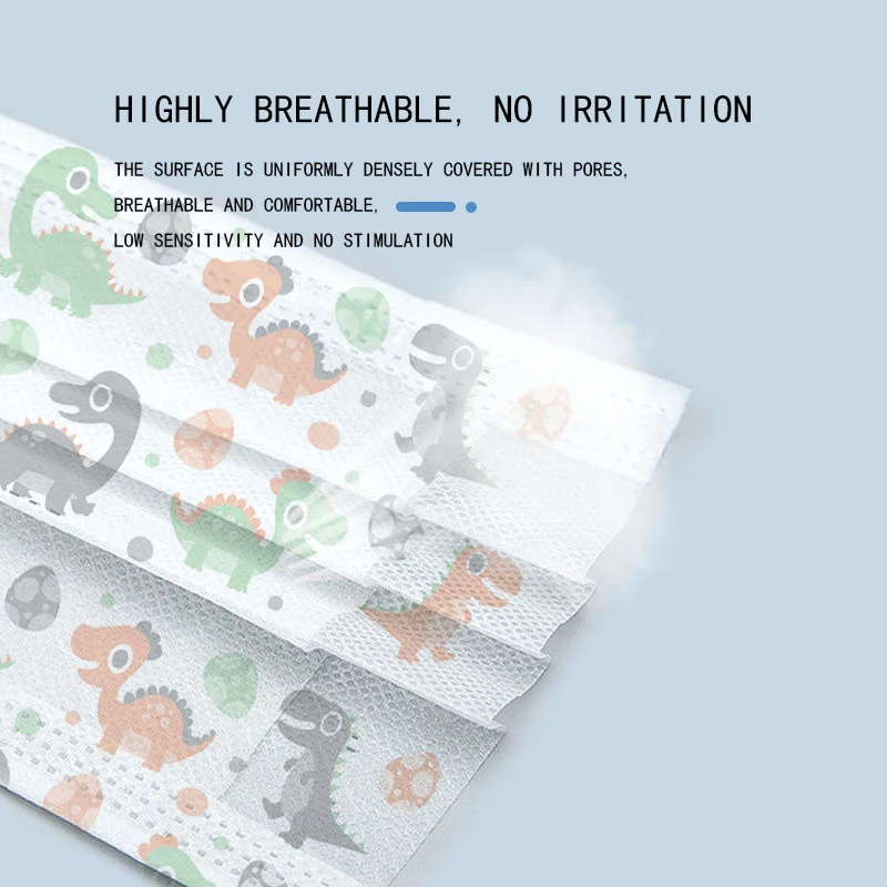 

Child Disposable Face Masks 3-Layer Non-Woven Anti-Fog Mouth Cartoon Covers For Kid Daily Protective Breathable Mask Mascarillas