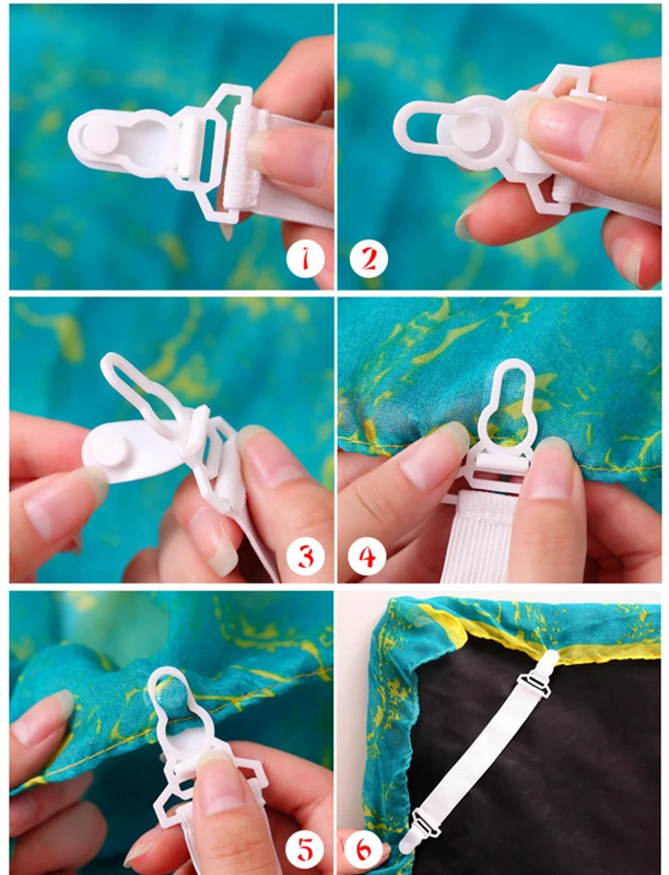 Зажим для листов 2020 Топ 4 шт./компл. постельных простыней Галактика крепежи матрас