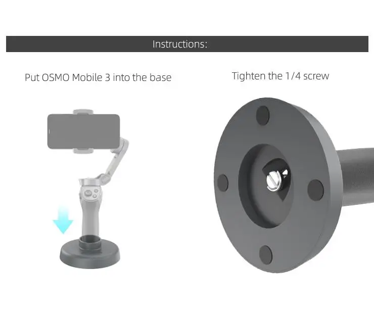 Подставка для DJI Osmo Mobile 3 Портативная подставка шарнирного подвеса аксессуары