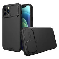 slide camera lens protector liquid silicone phone case for iphone 11 12 pro max 7 8 plus x xr xs max 12 se 2020 soft back cover