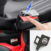 hidden car seat belt buckle alloy silencer clip custom logo for fiat aegea 500c panda uno palio tipo doblo car accessories