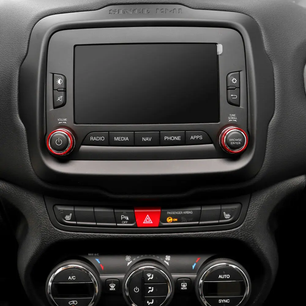 Аудио переключатель ручка кольцо Крышка отделка рамка для JEE Renegade 2015 2016 1 пара 2