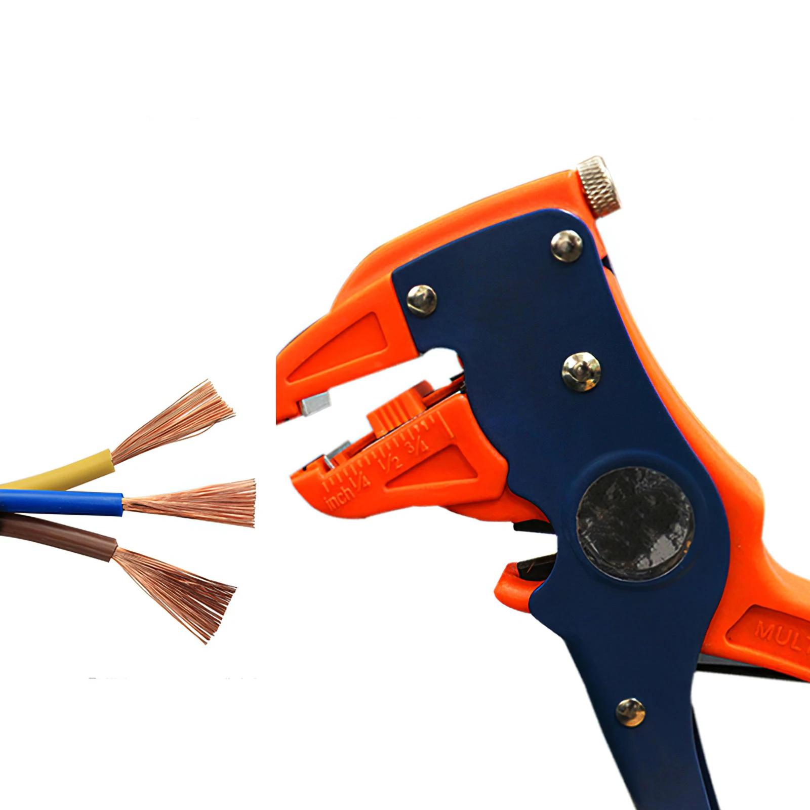

0.5-0.6mm Carbon Steel Stripping Pliers Auto-adjust Wire Stripper with Cutter Duckbill Stripper Bend Nose Bolt Clippers Tools
