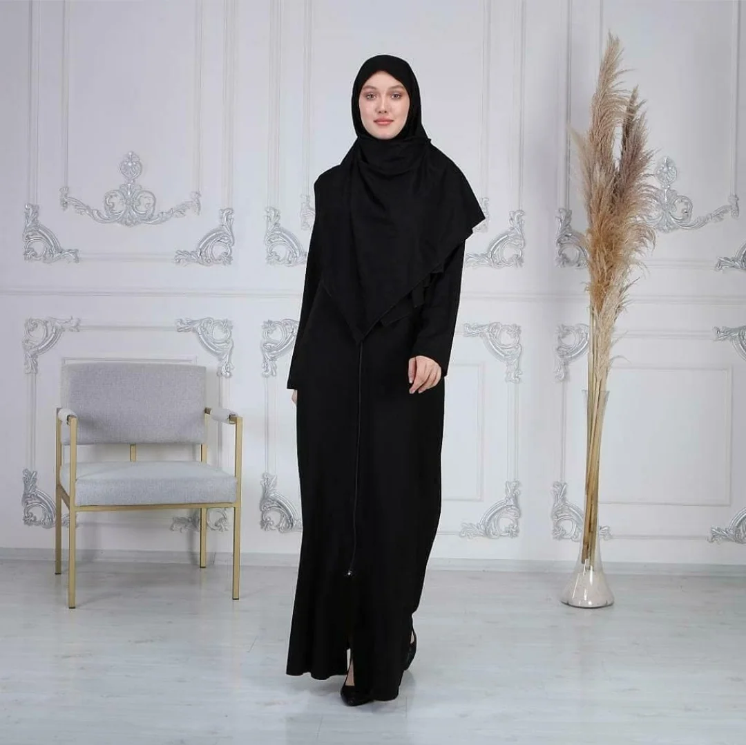 

Stylish Women Islamic Hijab Clothing Prayer Abaya Muslim Caftan Eid Wedding Evening Dress Made in Turkey High Quality Wear 2021