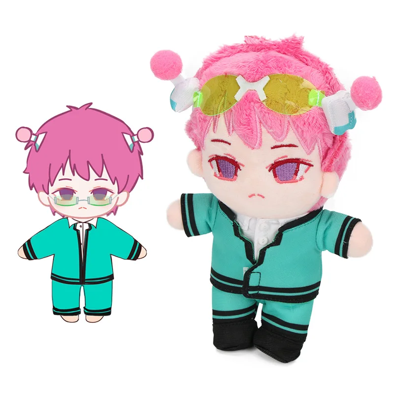 

20cm Anime Kawaii The Disastrous Life of Saiki K Plush Toys Saiki Kusuo Cosplay Cute Soft Stuffed Animal Dolls Change Clothes