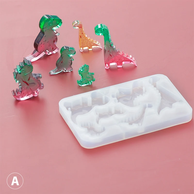 

Epoxy Pendant Jurassic Dragon Doll Dinosaur Tag Listing Wind Chime Silicone Mold