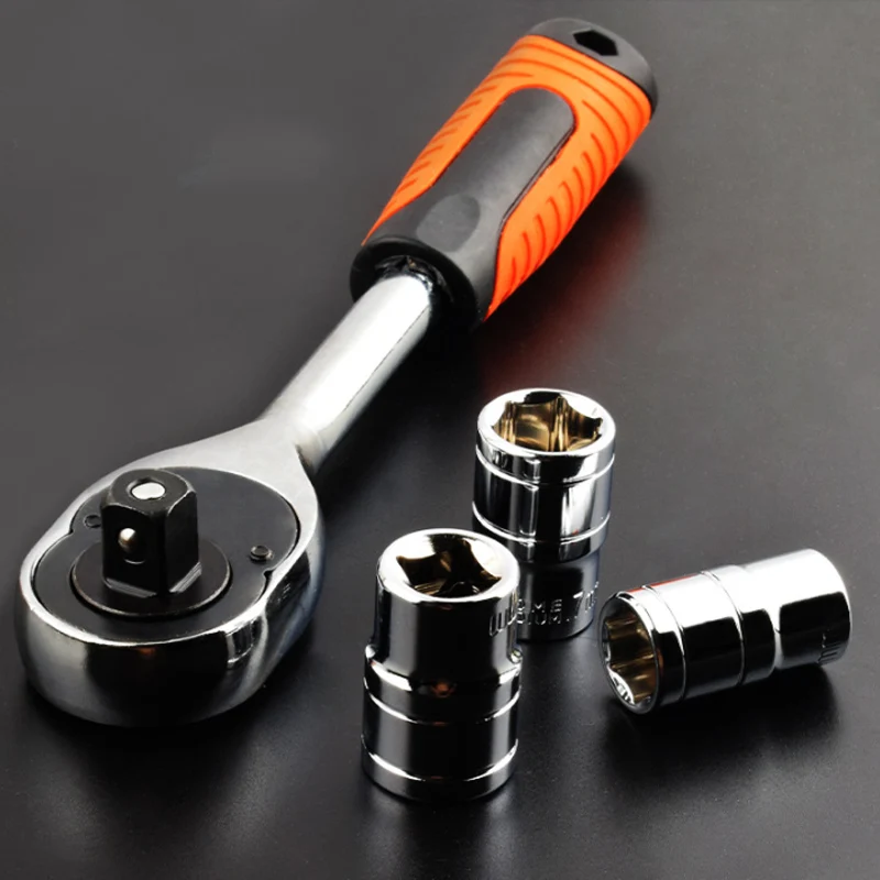 

Socket Wrench Set Screwdriver Socket Multifunctional 1/4 Drive Ratchet Wrench Spanner for Bicycle Motorcycle Car Repairing Tool