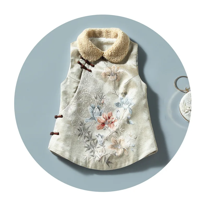 Женский жакет-Ципао H.RON G.X зимний жакет в традиционном китайском стиле Ципао