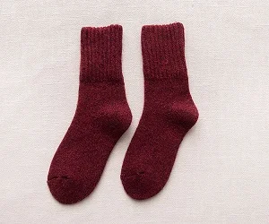 SOCKS 06 Зимние уплотненные шерстяные носки с шерстью, женские носки - Цвет: SOCKS 06