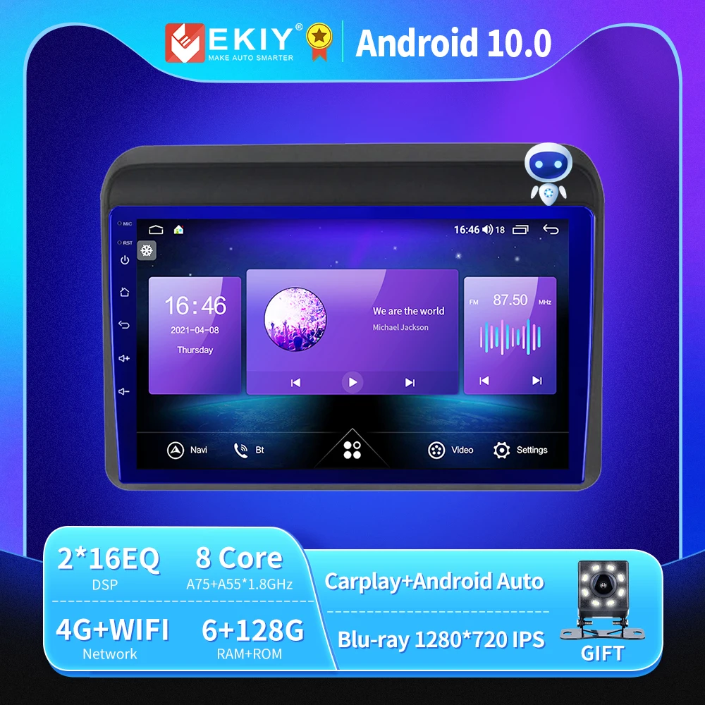 

EKIY 6+128G 8 CORE Android 10.0 Car Radio For Suzuki ERTIGA 2018-2020 Autoradio Multimedia Blu-ray 1280*720 IPS/QLED Navi GPS BT