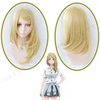 Длинный парик для косплея Эмма Сано из аниме Токийский мстители, золотистые светлые волосы, головной убор, аксессуары для карнавала, Хэллоуина, вечеринки, бесплатная шапочка для парика