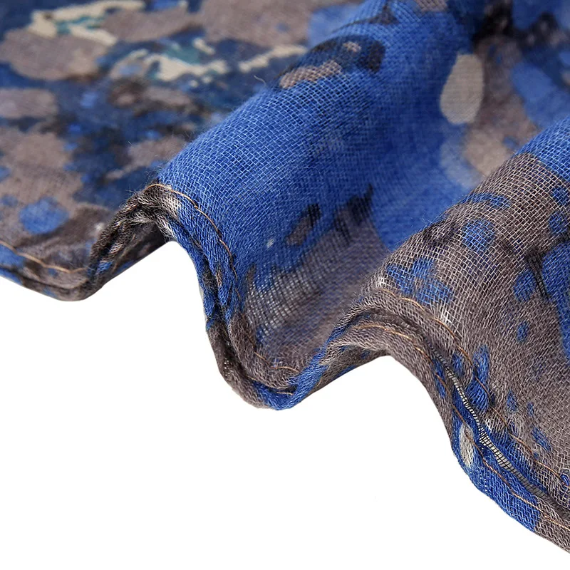 

Women 2021 Muslim Printing Cotton Hijab Scarves Soft Crinkle Scarf Shawls And Wraps Head Scarf Pashmina Female Turban Headband