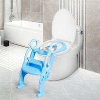 foldable potty training toilet seat w step stool ladder adjustable blue home