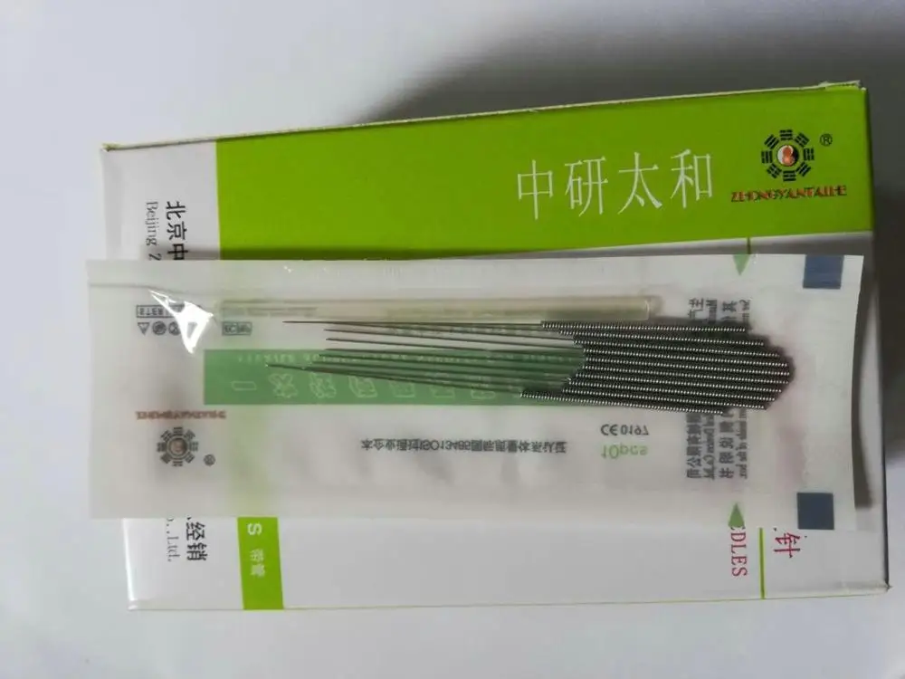 Аутентичная иглоукалывающая игла zhongyantaihe 500 шт. одноразовая Стерильная