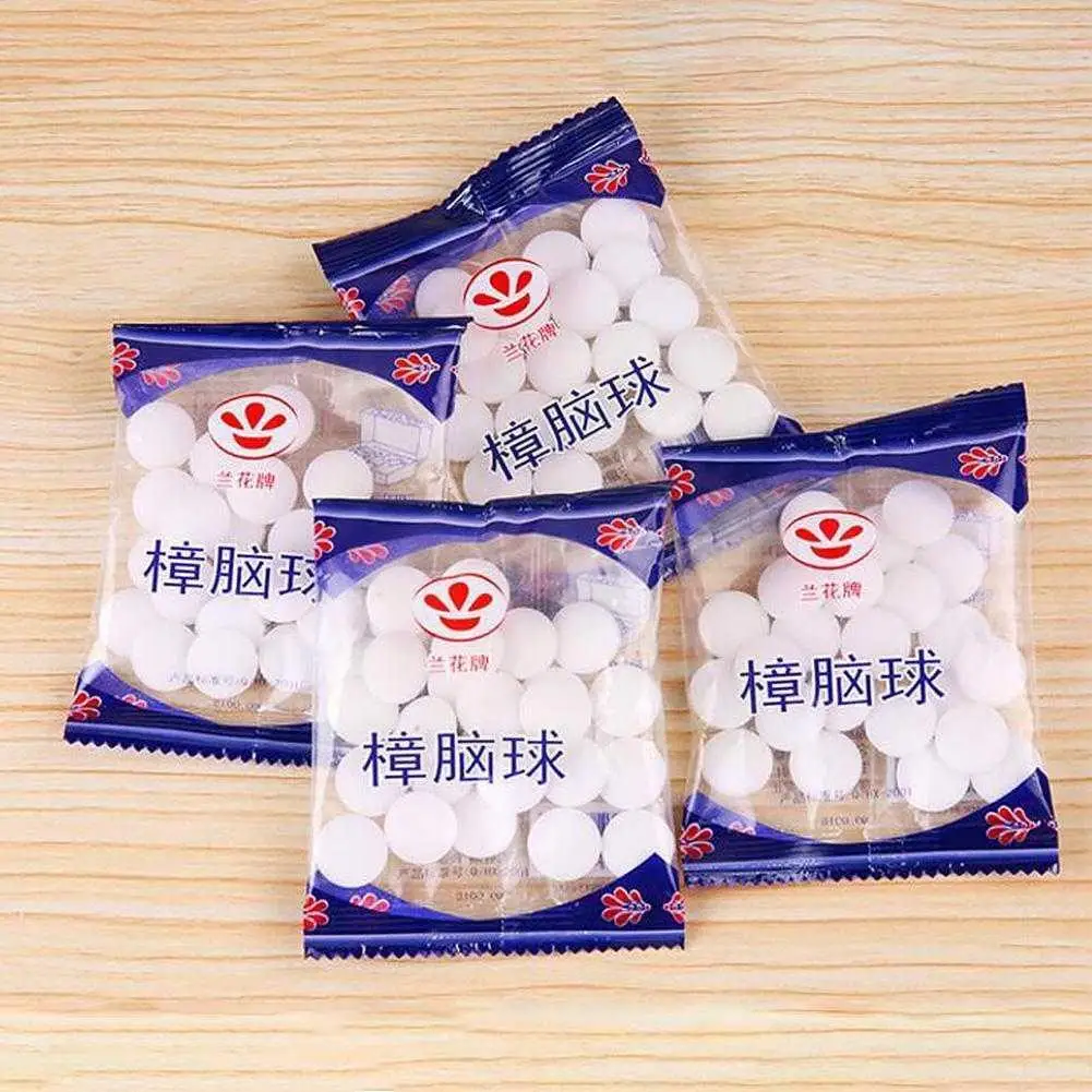 

New Natural Mothballs Anti-mold Mildew Proof Moth Repellent Deodorizer Ball Camphor Control Drawer Pest Wardrobe X9Q2