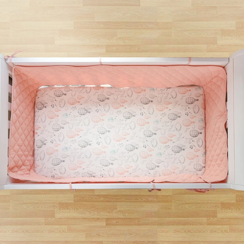 

Baby Cot Bumper All Round Padded Crib Bumper Wrap Around Protection Cotton Crib Bumpers Bedding Baby Available in 2 Size