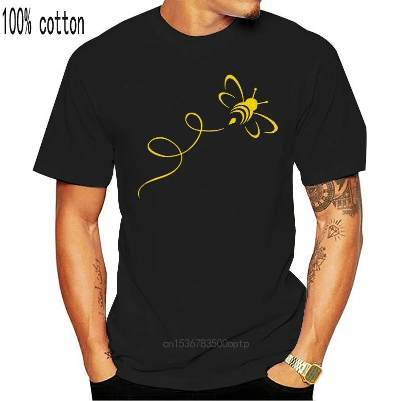 Nieuwe Gouden Bumble Bee Lijn Honing Minnaar Geschenken Mannen & Vrouwen T-shirt Luxe T-shirt Tees