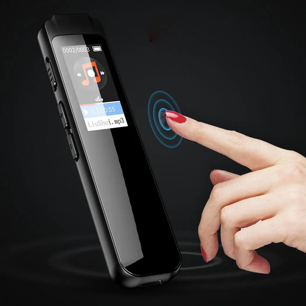 Миниатюрный Портативный цифровой диктофон класса один ключ записи очень удобный