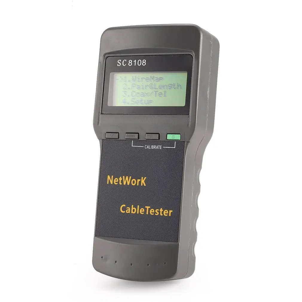 SC8108 Multifunctional Network Tester Portable LAN Phone Cable Meter&Tester Wire Tracker LCD Display 5E 6E RJ45