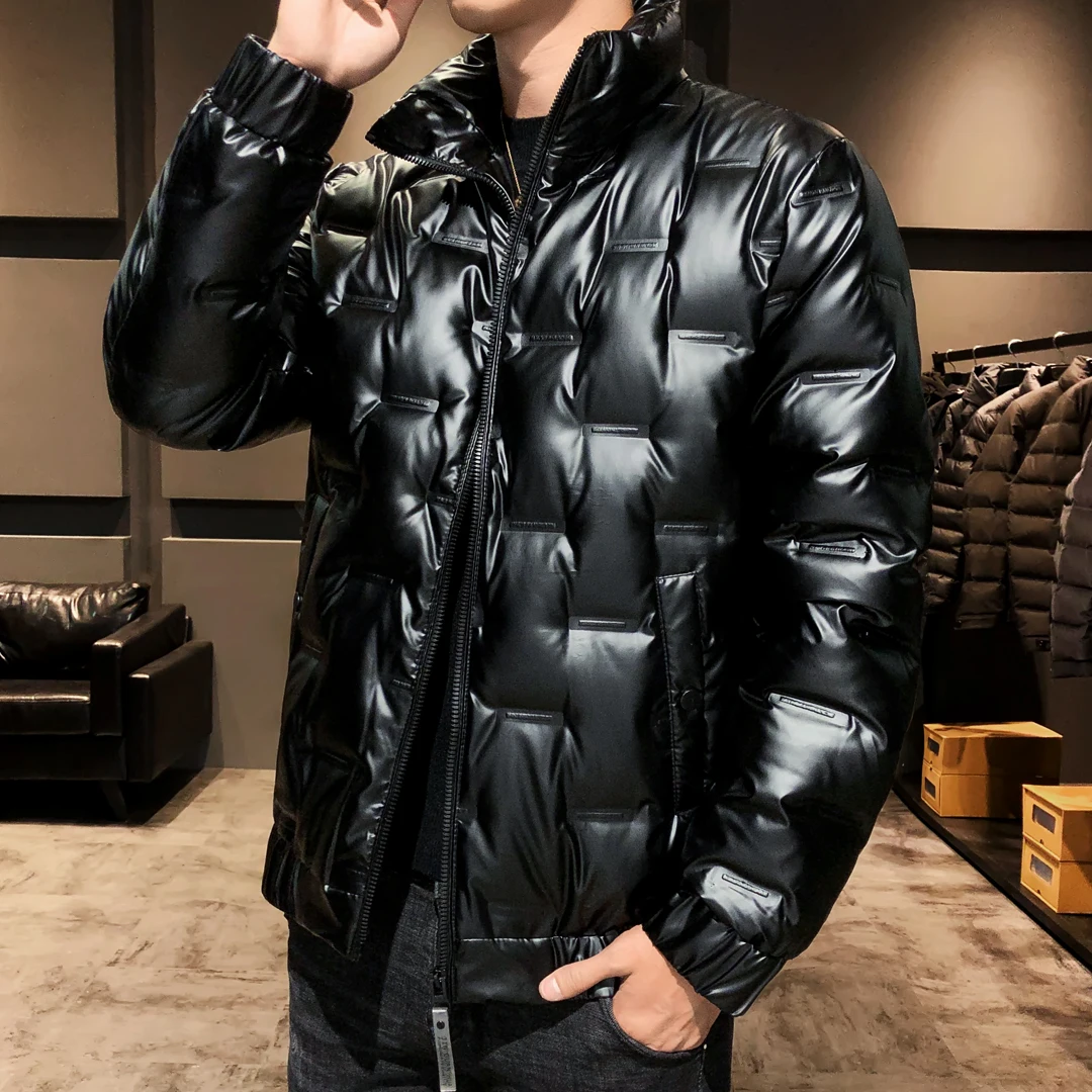 EAEOVNI новая модная зимняя куртка мужские пуховики толстая теплая пальто мужская