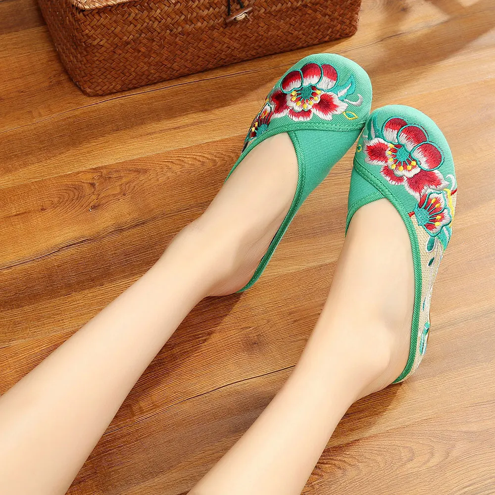 Тапочки Veowalk ручной работы из льна и хлопка женские повседневные Элегантные