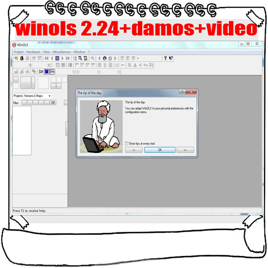 Лидер продаж 2020 Winols 2 24 + разблокированный патч файлы Damos видео Руководство