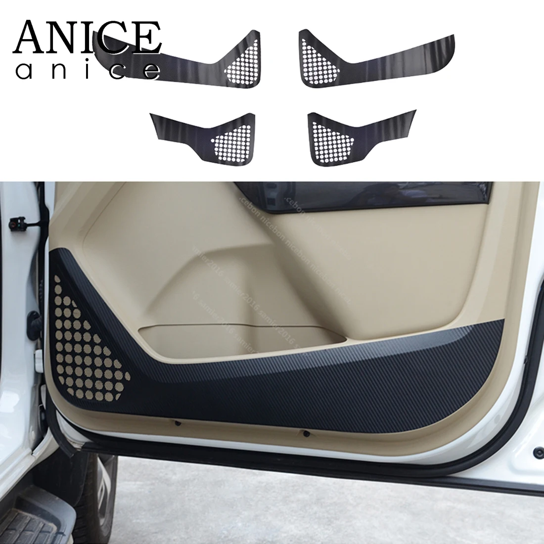 

4 шт., защитная пленка из углеродного волокна для автомобильной двери, аксессуары для Ford Everest ручной работы, 2015, 2016, 2017, 2018, 2019, 2020