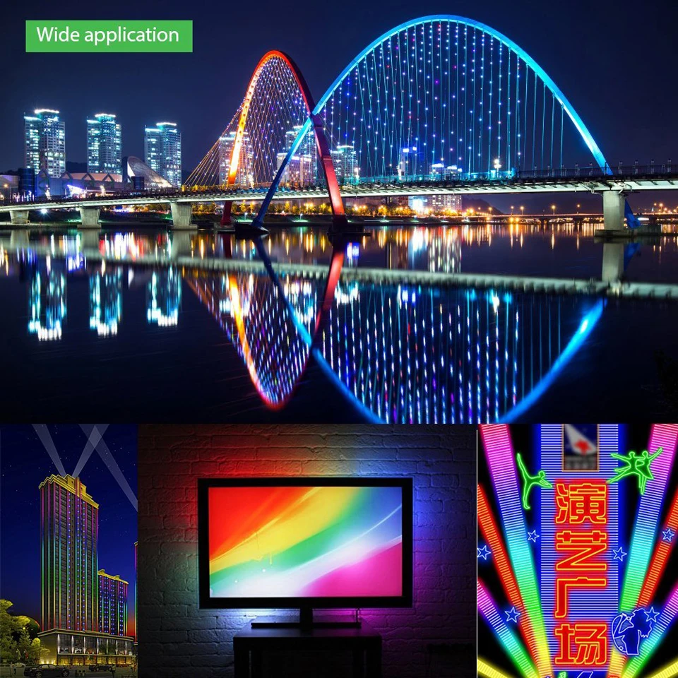 Лента светодиодная WS2812B SK6812 RGBW WS2811 WS2813 WS2815 30/60 светодиодов/м RGB индивидуально
