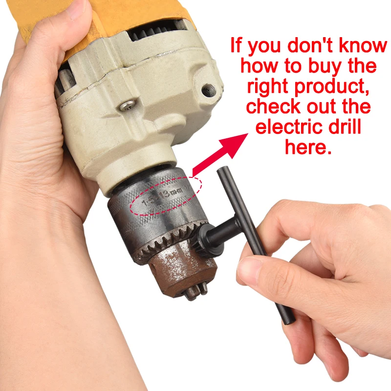 UCHEER 1 шт. сверлильный патрон ключ дюймовый стандарт все стальные дрель хомутик