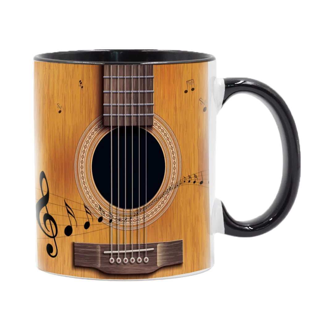 Classical Guitar Cello Mug 11oz Ceramic Coffee Mugs Travel Tea Cups Guitarist Cellist Gifts |