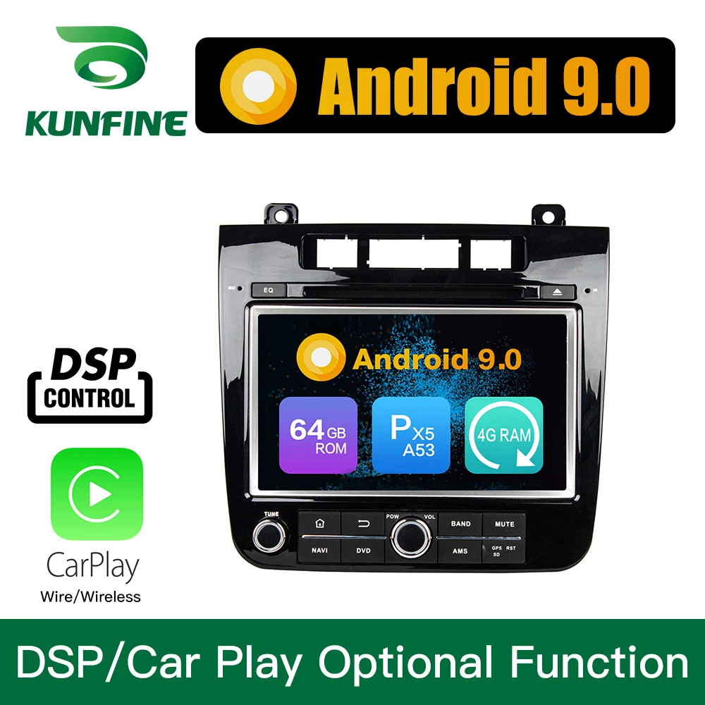 Android 9 0 Восьмиядерный 4 Гб ОЗУ 64 ПЗУ автомобильный DVD gps мультимедийный плеер