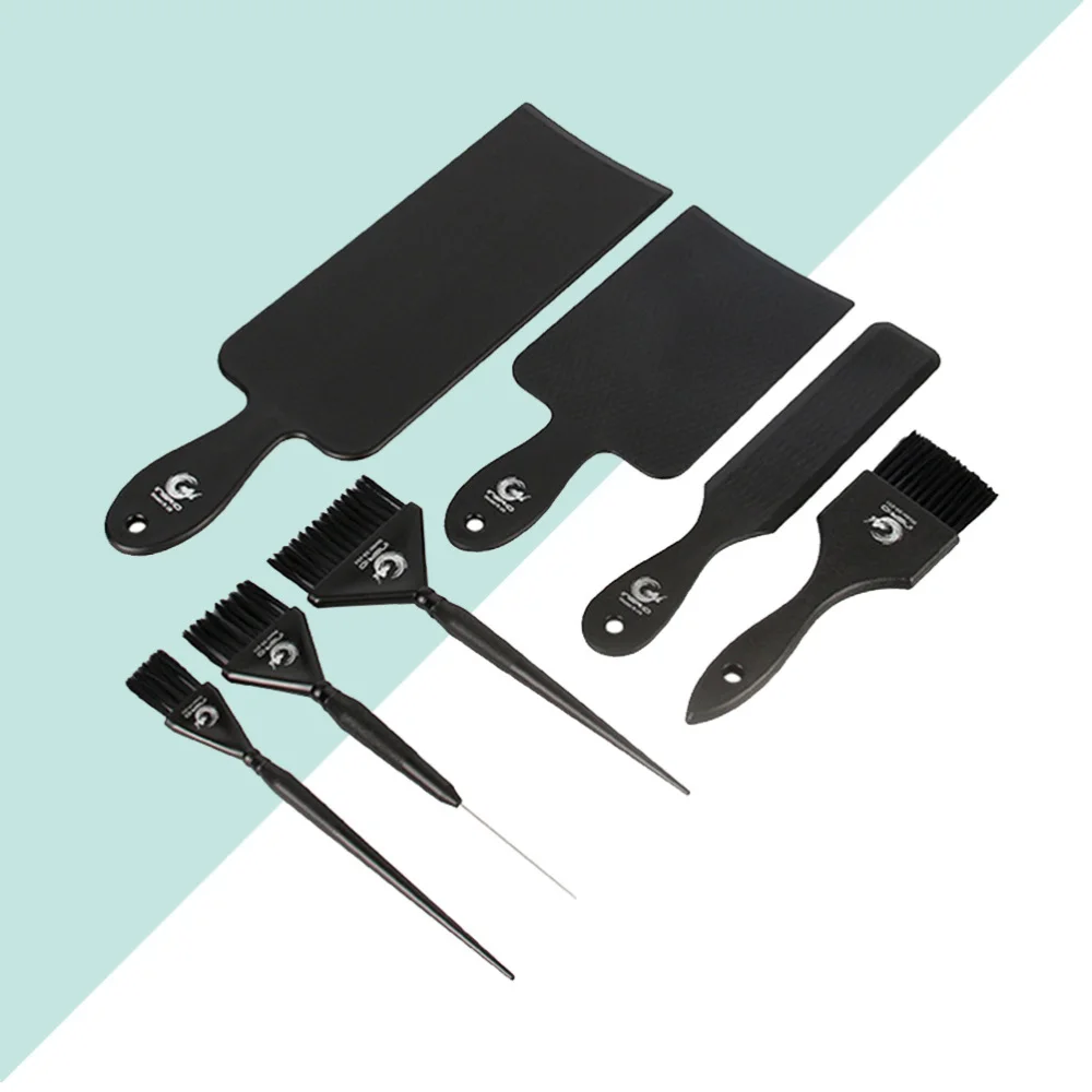 

1 Set Hair Beauty Tool Kit Hair Dying Board Hair Dye Brush Dye Drawing Board Hair Stain Tool Kit for Salon Home Use Black