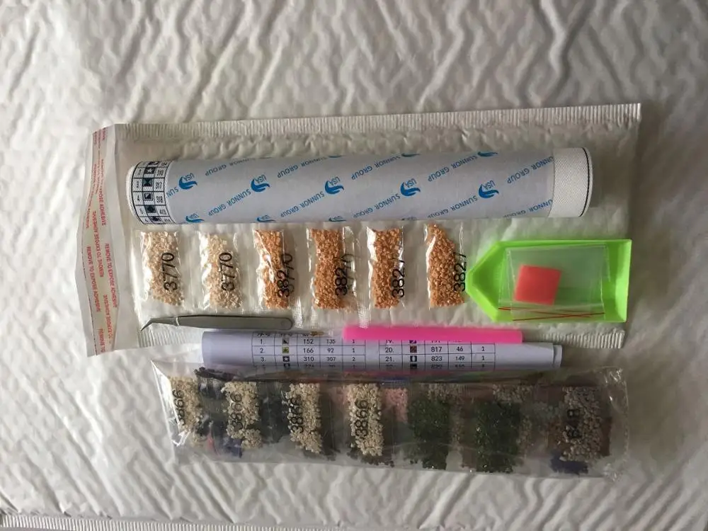 5d DIY Diamond Painting Full Square Round Idyllic Villa Building Rhinestone Embroidery Craft Home Decoration Set | Дом и сад