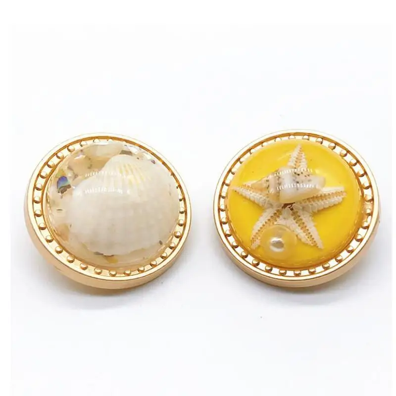 10Pcs New Metal Button Classic Drop Glue Square Color Gem Women'S Coat | Дом и сад