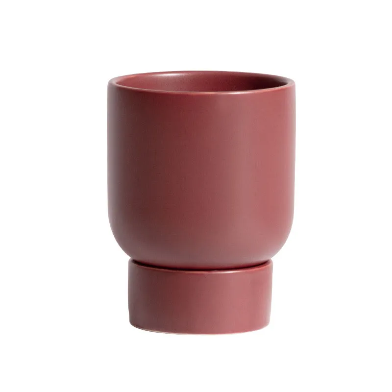 Nordic Ins Modern Ceramic Flower Pots Simple Arrangement Office Desktop Display Succulent Planter Crafts Home Decoration | Дом и сад