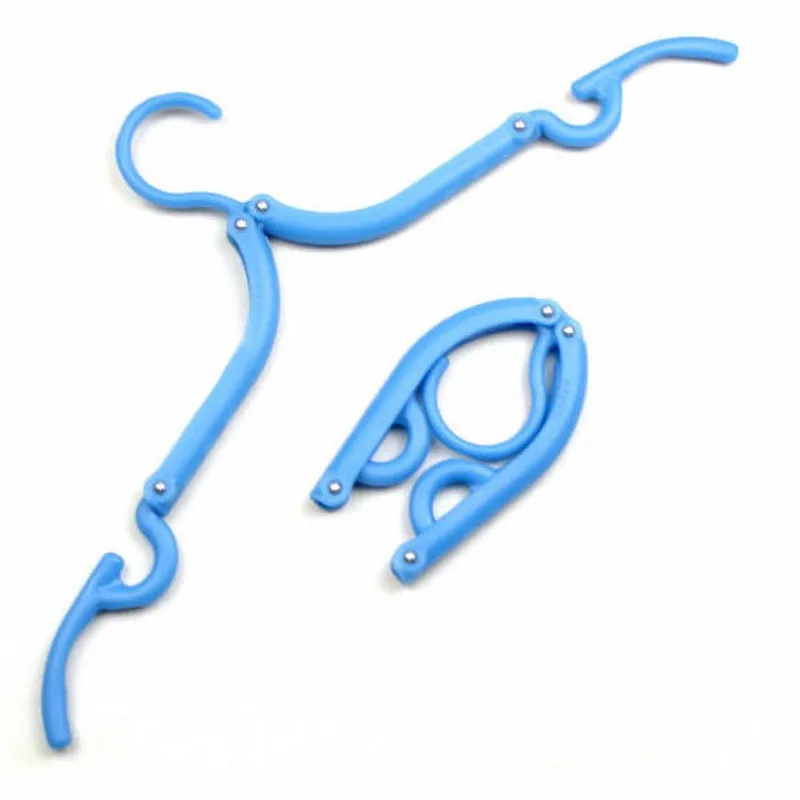 Креативные дорожные складные пластиковые вешалки с крючками для одежды