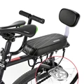 Велосипедное заднее сиденье, мягкая подушка из искусственной кожи для горного велосипеда, детское сиденье с подставкой, седло для спинки, седло для горного велосипеда - фото