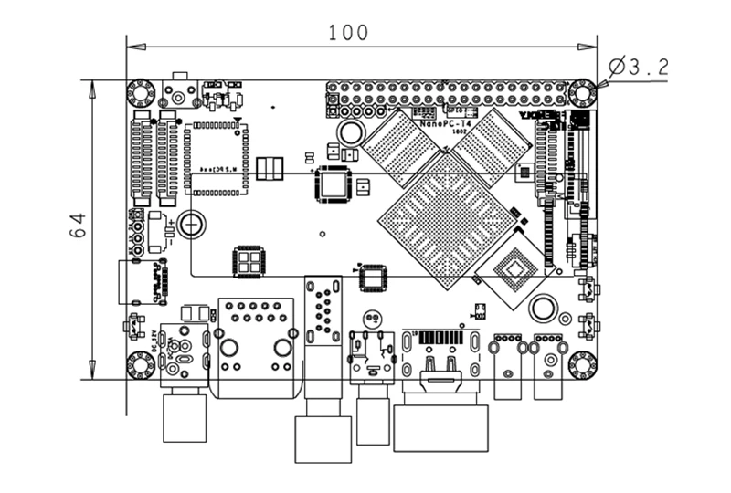 

NanoPC-T4 Development Board Rockchip RK3399 ROS Dual Camera 4K Playback Open Source Artificial Intelligence Platform