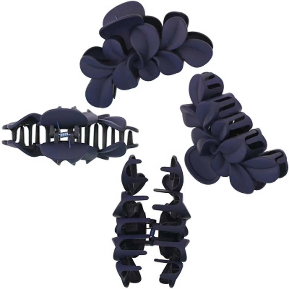 Новые заколки для волос с большими цветами женщин женские черными аксессуары |