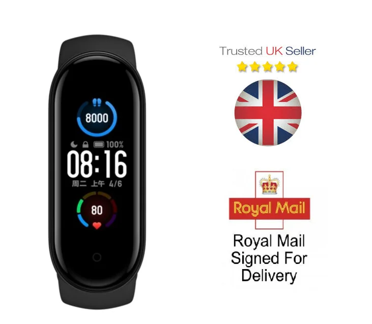 

Global Mi Band 5 Bluetooth 5.0 Smart Watch Wristband Health Heart Rate