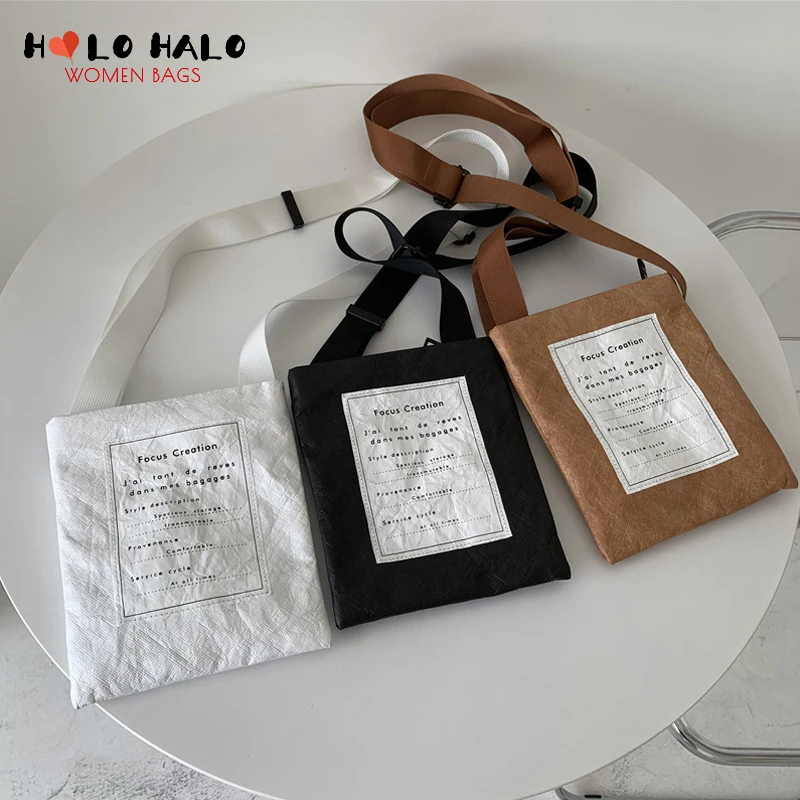 

Сумка из крафт-бумаги, стильные кошельки и сумочки, сумка через плечо 2021, женский клатч, сумка на плечо, маленькая дизайнерская сумка, модные ...