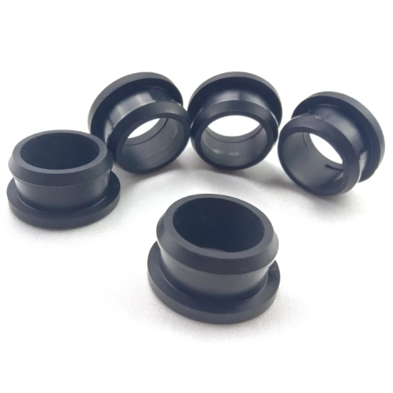 

2PCS 4.5mm-30mm Black Silicone Rubber Hole Caps Round Hollow Wire Cable Wiring Protect Bushes O-rings Sealed Gasket