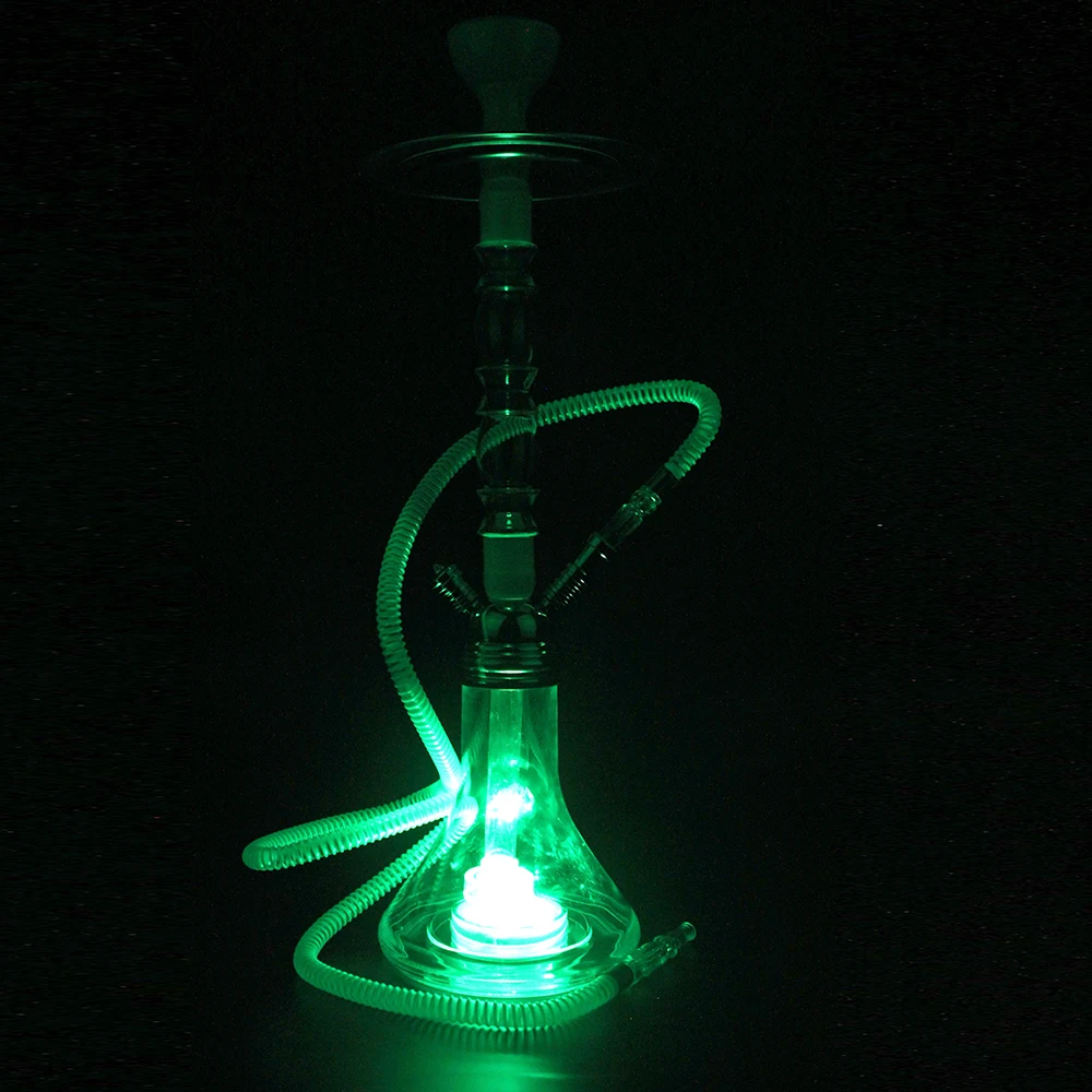

High Quality Arab Acrylic Shisha Set Contain Metal Tong Silicone Hose Tobacco Bowl Smoking Water Pipe Narguile Chicha Hookah Set