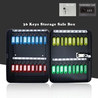 new 36 keys safe storage cabinet combinationkey lock spare car key metal organizer box for office factory school hospital hotel