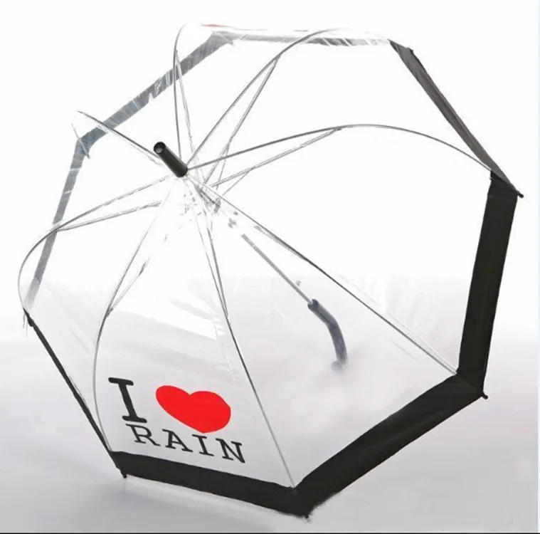 outdoor transparent umbrella clearance wedding decoration dome shape Long-Handle Automatic love rain | Дом и сад
